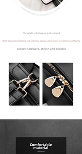 Detail of high-quality PU leather texture and polished gold hardware on a backpack