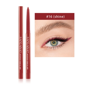 Waterbestendige crème gel eyeliner in donkerrood nr. 16 shine met professionele ooglook