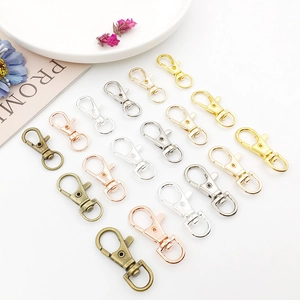 Pack of 16 multicolor metal lobster clasps in gold silver rose gold and bronze finishes