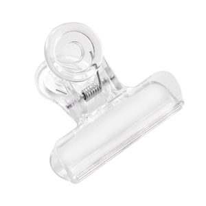 Clip per carta trasparente multifunzionale in plastica con molla in metallo resistente