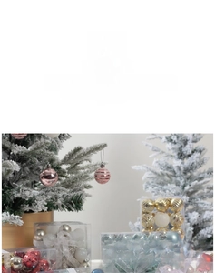 Close-up of assorted Christmas ball ornaments in various finishes and festive colors