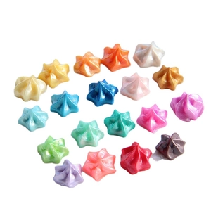 Star-shaped pearlescent cream glue DIY materials for phone cases in multiple colors