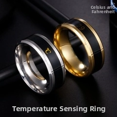 Detaillierte Makroansicht des Temperaturrings mit Anzeige in Grad Celsius und Fahrenheit