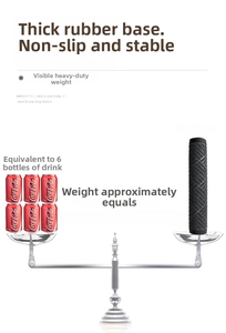 Detail of 60x90cm outdoor rubber mat weighted against cans to show heavy-duty quality
