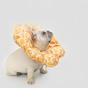 Pet Elizabeth Collar Sunflower Protective Neck Cone Soft Waterproof Anti Lick Post Surgery Recovery For Dogs Cats
