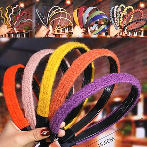 Various woven pearl and colored wide non-slip headbands with dimensions of 15.5cm