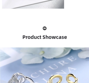 Close-up of minimalist micro-pave chain rings in gold and silver intertwined designs