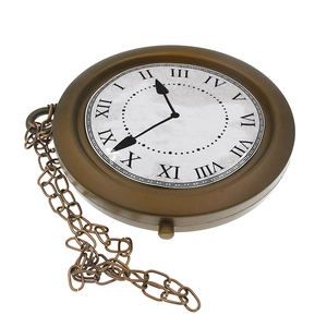 Easter decorative bronze oversized clock prop with roman numerals for steampunk party cosplay