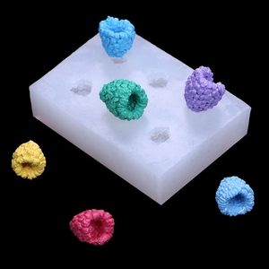 Moule en silicone framboise 3D pour la fabrication de bougies et chocolats