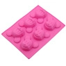 Detail of pink silicone mold featuring 6 cavities and embossed Disney copyright logo