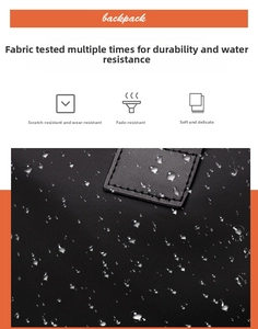 Waterproof and tear-resistant black oxford fabric detail for mini crossbody phone bag