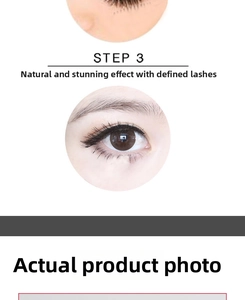 Close-up of long thick eyelashes after using a silicone mascara brush tool
