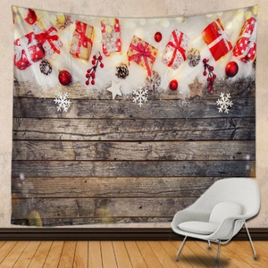 Decorative Wall Hanging Tapestry Polyester Fabric HD Digital Printing For Living Room Bedroom Christmas Forest Pattern