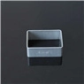 Detailed view of grey rectangular 7x2cm alphabet cookie stamp for DIY baking