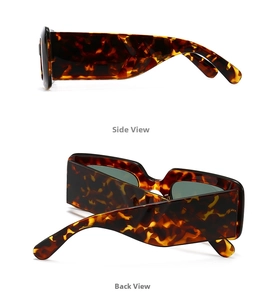 Detail view of tortoise shell sunglasses showing thick temples and sturdy hinges