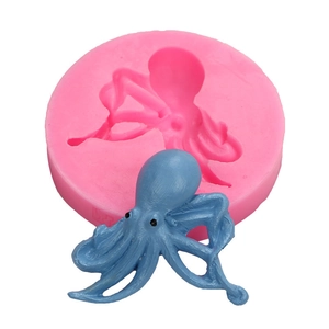 Siliconen mal met octopus vorm voor fondant en chocolade taart decoratie gereedschap