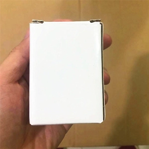 Minimalist white rectangular paper gift box for Christmas crystal ball ornament