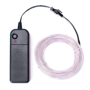 Detailed view of the EL wire kit featuring a battery controller and flexible light strip