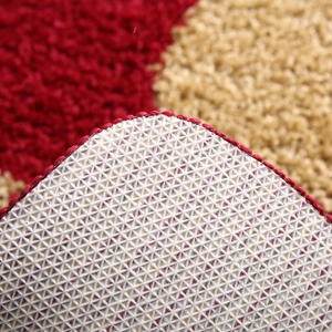 Durable Chinese style doormat with non-slip backing and red plush surface texture