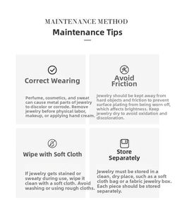 Guide for jewelry care showing cleaning, storage and maintenance for pearl necklaces