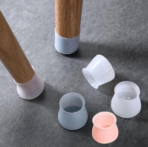 Silicone TPR Chair Leg Floor Protectors Non Slip Noise Reduction Flexible Furniture Feet Caps Protection