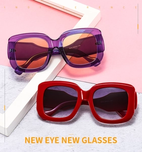 Detailed view of square sunglasses showing temple model specs 9410 and premium acetate finish