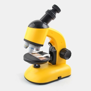Microscopio educativo per bambini con obiettivo 40X e sorgente luminosa LED integrata