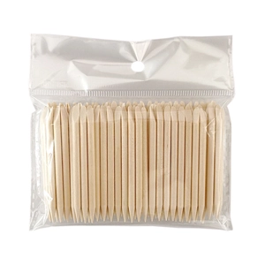 Dual-head orange wood sticks for nail art in bulk package for professional manicure care