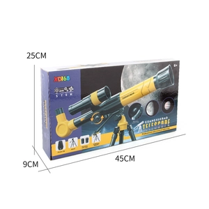 Children's astronomical telescope toy set with tripod and phone clip in 45cm box
