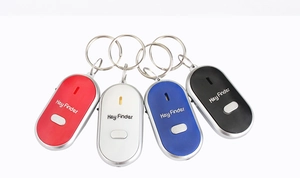LED geluid sleutelzoeker elektronische tracker slimme sleutelhanger 4 stuks