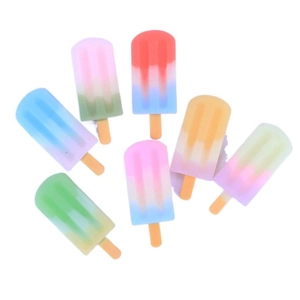 DIY colorful resin ice cream miniature charms for phone case decoration and crafts