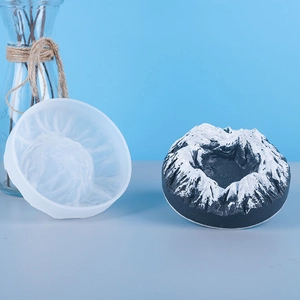 Snow Mountain Silicone Mold Mirror Surface DIY Resin Casting Tools For Baking Ashtray Home Decor Novelty Flexible