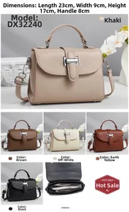 Detail view of stylish crossbody bag with interior zip layers and size measurements