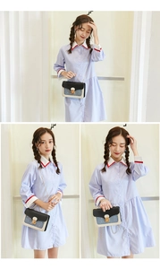 Detailed views of woman carrying the colorful patchwork crossbody bag with star patterns