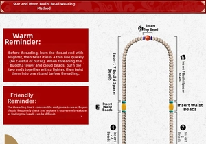 Detailed diagram of handmade cylinder glass beads with stringing instructions for DIY jewelry