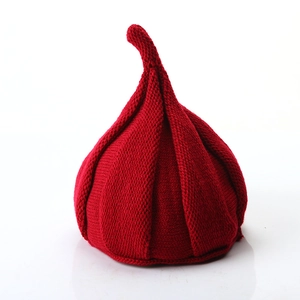 Kids Pointed Knit Beanie Hat Soft Acrylic Twisted Elf Wizard Style Cap For Toddler Baby Boys Girls Warm Winter Accessory