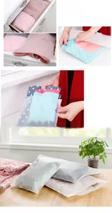 Frosted waterproof travel storage bags for organizing clothes in drawers and luggage