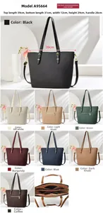 Specifiche dettagliate sulle dimensioni e otto opzioni di colore per questa borsa tote