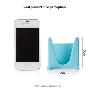 Supporto a parete azzurro con design a U, dimensioni 6cm x 6cm per riporre oggetti vari