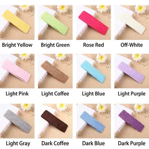 Cotton sports headbands for yoga and gym in 12 assorted colors with a soft texture