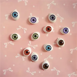 Multicolor acrylic doll eyes 10x14mm DIY boat shape eyeballs for crafts and figurines