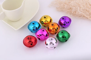 Colorful metal star cut-out bells for DIY crafts, Christmas decor and pet collars