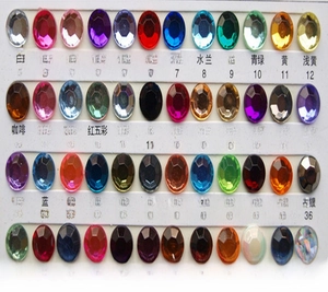 Detailed 48-color chart showing various rhinestone options for large straw cups