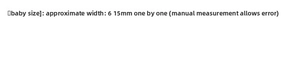 Size guide for vintage steel ring showing product width ranging from 6mm to 15mm