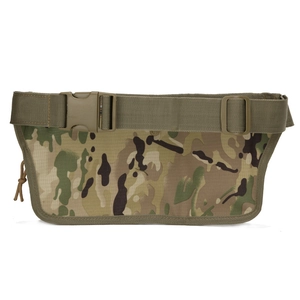Tactical multicam camouflage waist bag with adjustable strap for outdoor hiking training