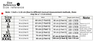 Detailed size chart for lace wedding dress showing bust, waist and hip measurements