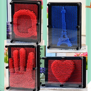3D Pin Art Toy Plastic Clone Hand Impression Model Sculpture Frame Desktop Sensory Creative Educational Gift For Children