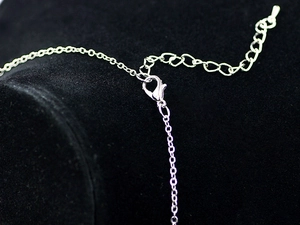Germany map necklace with lobster clasp and extension chain in silver finish