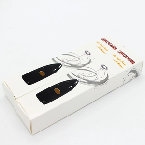 Retail packaging for electric milk frother and cappuccino maker with stylish cafe text