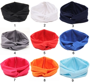 Detaillierter Katalog für elastische Stirnbänder mit Twist in verschiedenen Farben